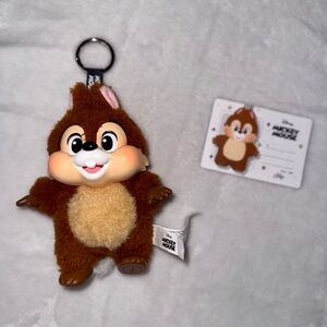 Disney Mickey and Friends Chip Plush Keychain Cute Together Labubu